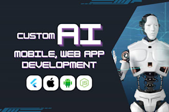 develop ai mobile apps and ai chatbots with flutter and ai saas solutions