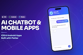 do ai mobile app development, ai chatbot and flutter ai app
