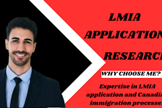 do resume design, lmia application, job research, work permit and visa in canada