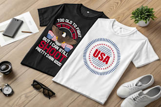 do unique USA military and veteran army t shirt design