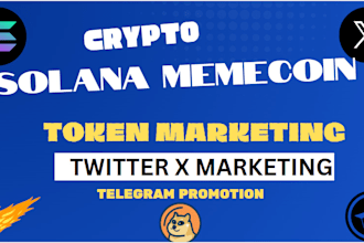 crypto twitter x marketing run crypto telegram ads  solana memecoin token pump