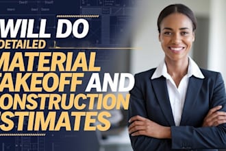 do construction cost estimation material takeoff quantity surveyor hvac autocad