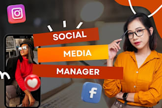 be your social media marketing manager and content creator
