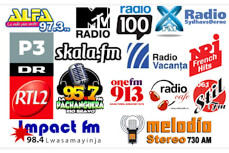 airplay your single track and promote on denmark, france, romania radio