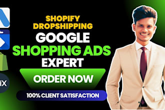 setup and manage google shopping ads for shopify ecommerce,optimize shopping ads