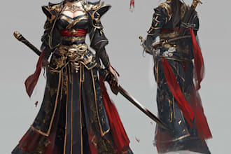 do character art, dnd, and game art