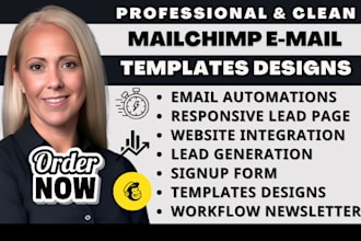 do mailchimp template design newsletter campaign and mailchimp email marketing