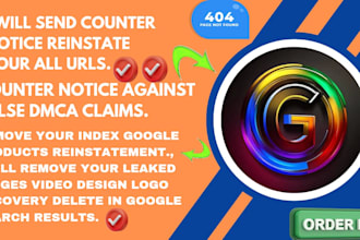 counter notice against false dmca claim, recovery google products reinstatement