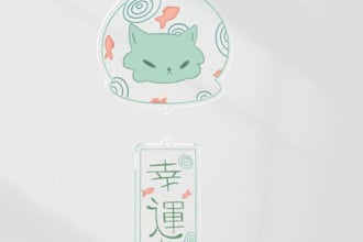 cute and aesthetic art for stickers, merch illustration