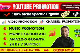 do youtube video and channel promotion to help in monetization process organic