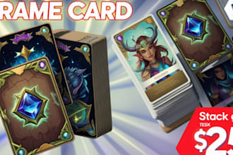create outstanding card game illustration tarot design, trading, tcg, yugioh