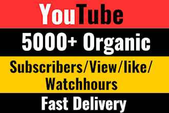 do 1k monetization approved subscriber in your youtube channel organically fast