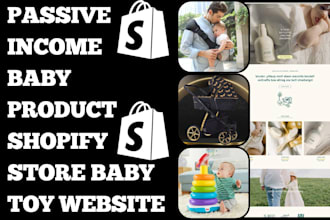 design 7 baby product shopify store baby accessories store baby product website