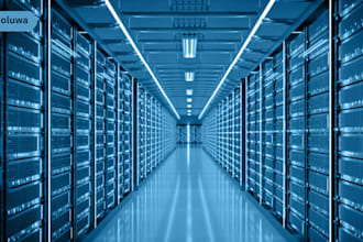create cgi 3d ai data center, operational room, 3d warehouse and ai facility