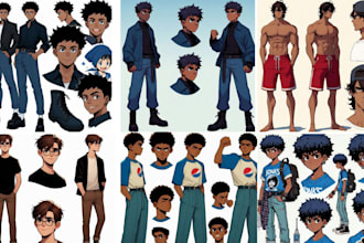 draw comic strip webtoon or comic book artist cartoon style