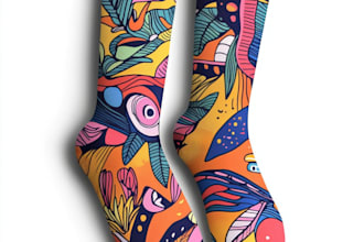 design custom sneakers socks for your brands and streetwear