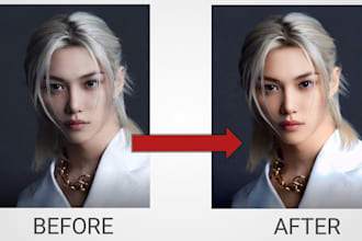 do photo retouching, blurry photo editing