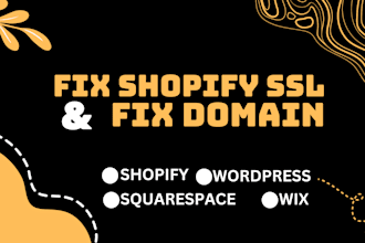 fix shopify ssl setup domain dns google workspace cloudflare godaddy wix domain