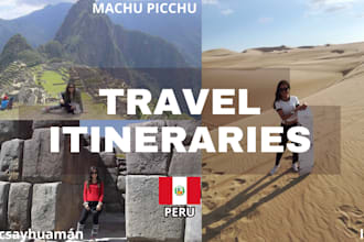 plan your travel itinerary in peru