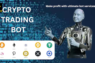 develop crypto, forex trading bot, alarm bot on cexs, dexs
