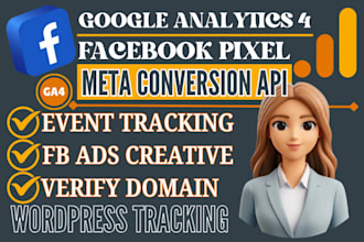 setup wordpress google conversion meta API facebook tracking pixel wix GTM 4