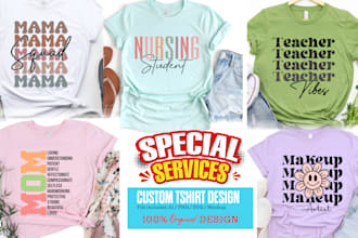 do modern clothing merchandise graphic tshirt design