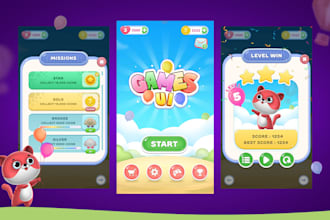 create 2d game art, game asset and game UI for your project