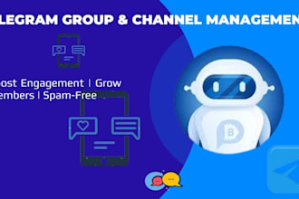 manage your telegram channel and group for  engagement