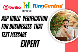 get gohighlevel a2p 10dlc registration ghl website twilio ringcentral