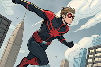 make personalized superhero portrait gift for kids