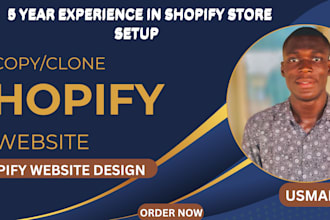 copy, clone, revamp, duplicate, redesign shopify website, shopify store