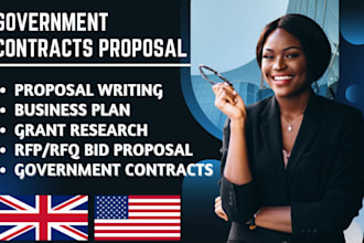 secure government contact bid proposal research grant writing rfp rfq response