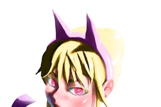 draw a dramatic anime headshot cover or pfp