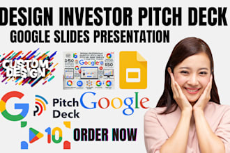 design powerpoint investor pitch deck google slides template presentation design
