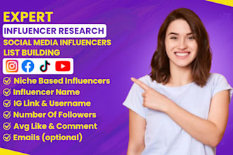 find instagram, tiktok, youtube influencers with emails for influencer marketing