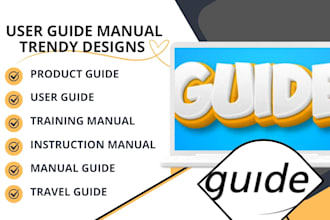 write and design product user guides handbook training manuals