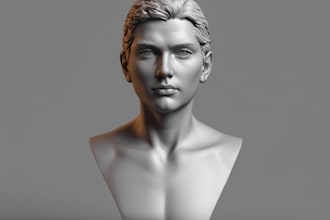 sculpt 3d head 3d bust 3d mask helmet 3d toys 3d model for printing
