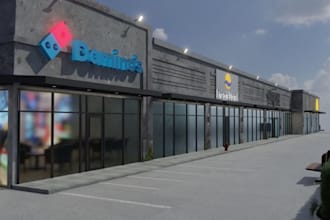 modern petrol station design ,shop, mall ,gas station,strip malls, factory,trank