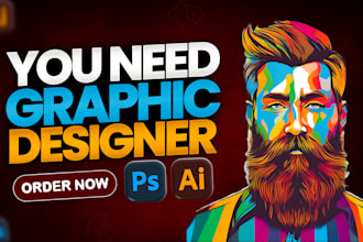 be your business graphic designer adobe photoshop adobe illustration