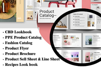 digital product catalog brochure magazine layout design fashion cbd lookbook