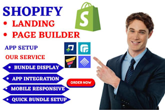 setup shopify landing page builder pagefly ecomposer gempages beae zipify layout