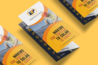 design a trifold brochure