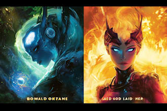 do fantasy book cover design, thriller book cover design
