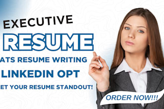 write senior, director executive resume, cover letter, linkedin optimization