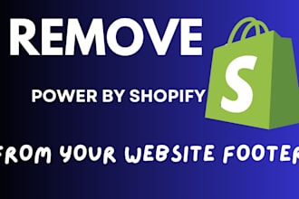 remove power by shopify from your store footer menu