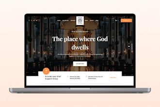 build a professional church website ministry website design