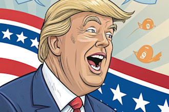 draw a custom political cartoon