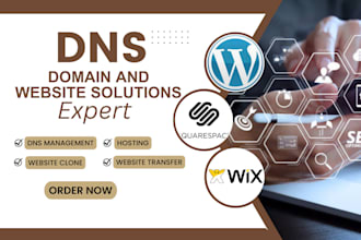 hosting dns domain transfer website clone transfer