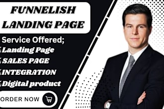 clone funnelish products page gohighlevel landing page in 24 hours repulicate