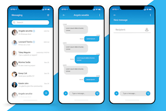 develop bulk messaging app, messaging app, chat app, sms app, text messaging app